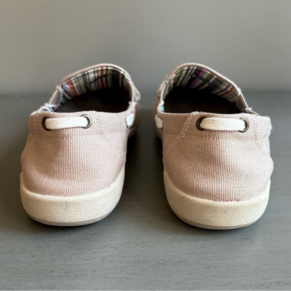 Geckos Man Women Canvas Slip-On Loafers Size 8.5 Arch Support Beige Casual Comfy - Picture 6 of 13